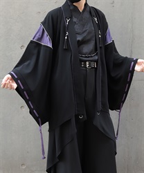 タッセル付配色羽織(京紫-M)