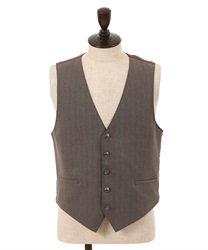 ヴィクトリアンストライプベスト(グレー-M)