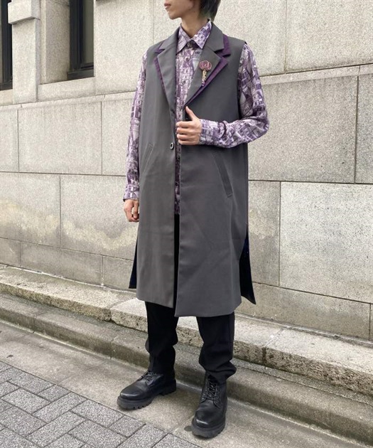 ダブルカラーロングジレ【WEB限定価格】 | レディース服 ダブルカラーロングジレ【WEB限定価格】 | レディース服