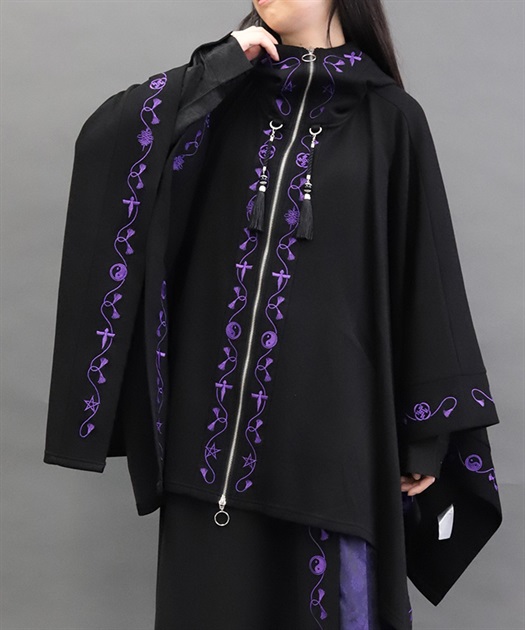 陰陽師刺繍ポンチョ