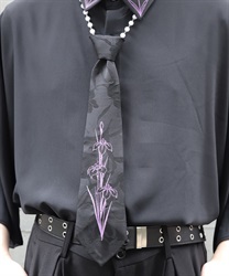 菖蒲刺繍ネクタイ(桜色-F)