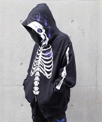 ガシャドクロジップパーカー(瑠璃色-F)