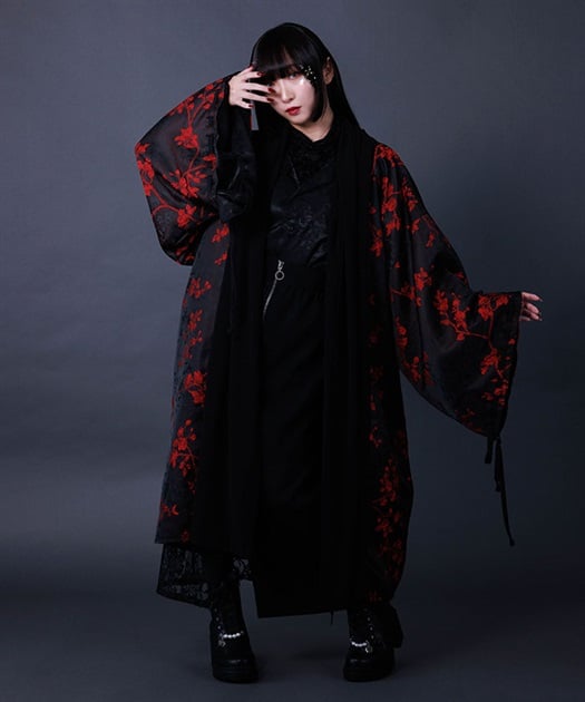 花模様ジャガード羽織【WEB限定価格】 | レディース服 花模様ジャガード羽織【WEB限定価格】 | レディース服