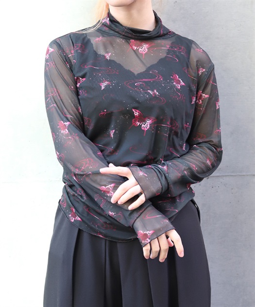 あーす◎ 蝶プリントシアーインナー | axes femme online shop