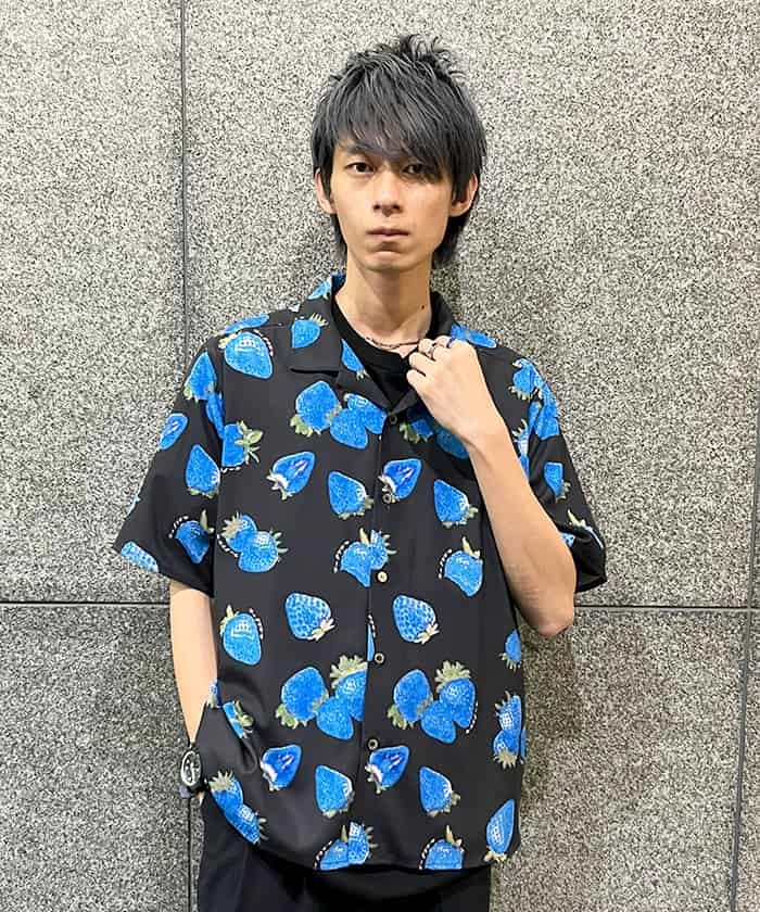 ストロベリープリントアロハシャツ | outlet | axes femme