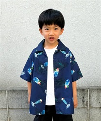 kidsキッズ／ブルーハワイクリームソーダアロハ【WEB限定価格】(紺-110cm)