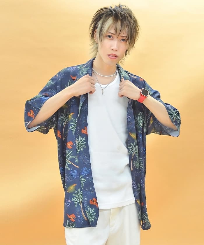 和柄コラージュ羽織 | outlet | axes femme online shop