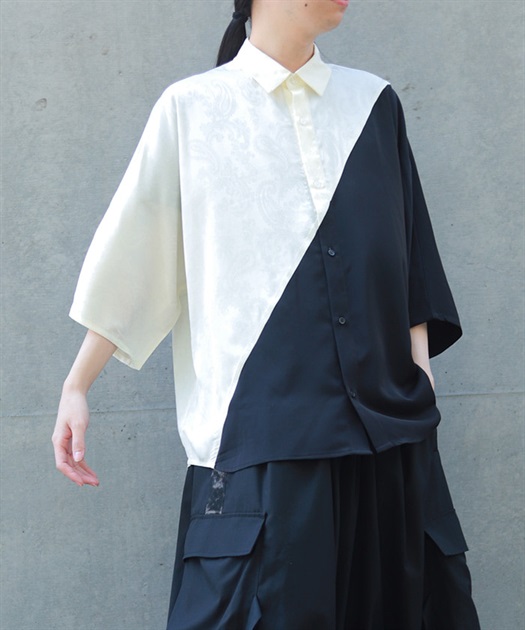 バイアス切替ドルマンシャツ | AXES-X | axes femme online shop バイアス切替ドルマンシャツ | AXES-X | axes femme online shop