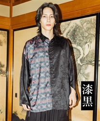 陰陽師×曼荼羅２ＷＡＹシャツ【2点10%OFF対象商品】(漆黒-M)