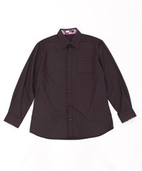隠しＭＩＸ柄シャツ(パープル-M)