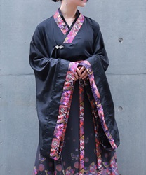 花魁×蝶着物シャツ【WEB先行販売】(京紫-M)