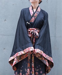 花魁×蝶着物シャツ【WEB先行販売】(桜色-M)