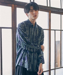 竹林ＰＴドルマン長袖シャツ【WEB限定価格】(紺-M)