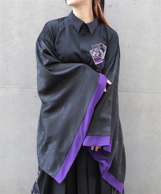 花札刺繍和袖シャツ | REZEN | axes femme online shop