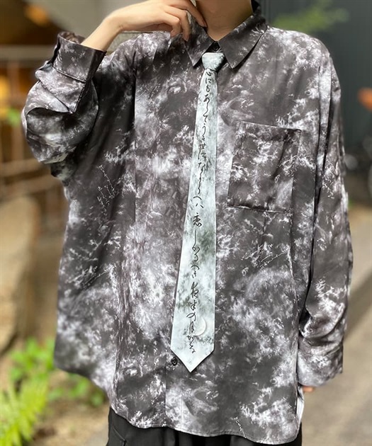 タイ付和歌プリントシャツ【WEB限定価格】