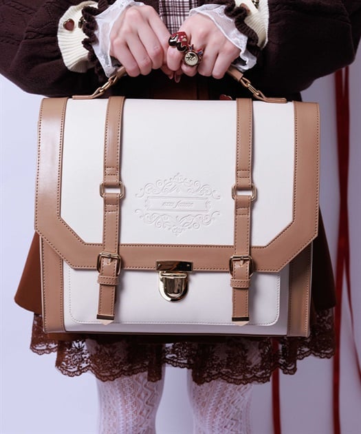 ベルトデザイン配色サッチェル【予約】