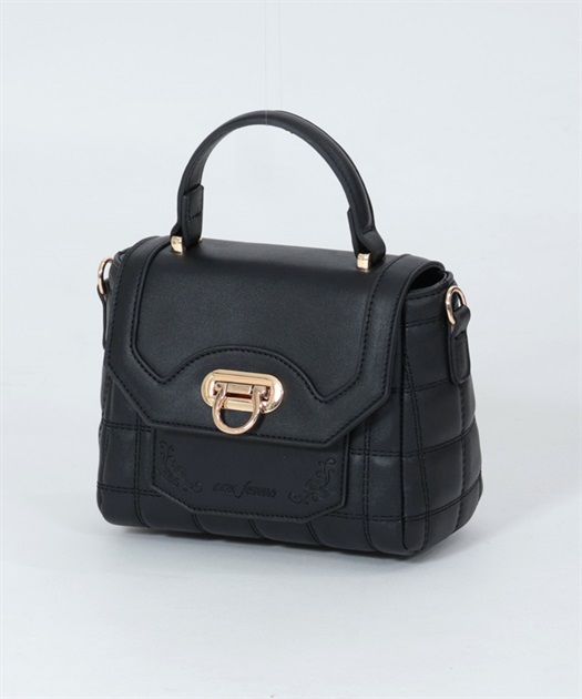 プラダ PRADA ナイロン キルティング ブラック シルバー金具