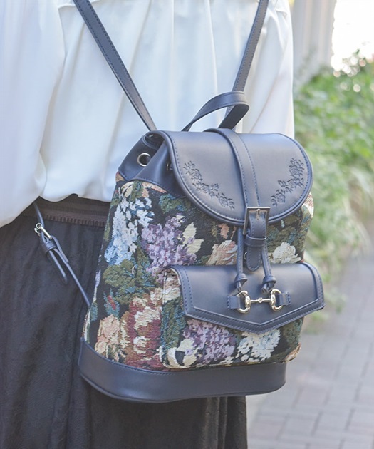 ローズ型押し配色リュック | 雑貨 | axes femme online shop ローズ型押し配色リュック | 雑貨 | axes femme online shop