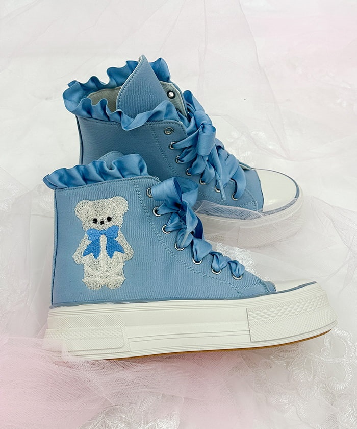 ベア刺繍スニーカー | kawaii | axes femme online shop