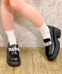 ビジューデザインローファー(Ｂ-S)