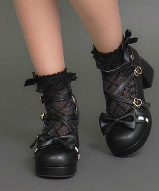 梯子レーススカラップパンプス | kawaii | axes femme online shop 梯子レーススカラップパンプス | kawaii | axes femme online shop