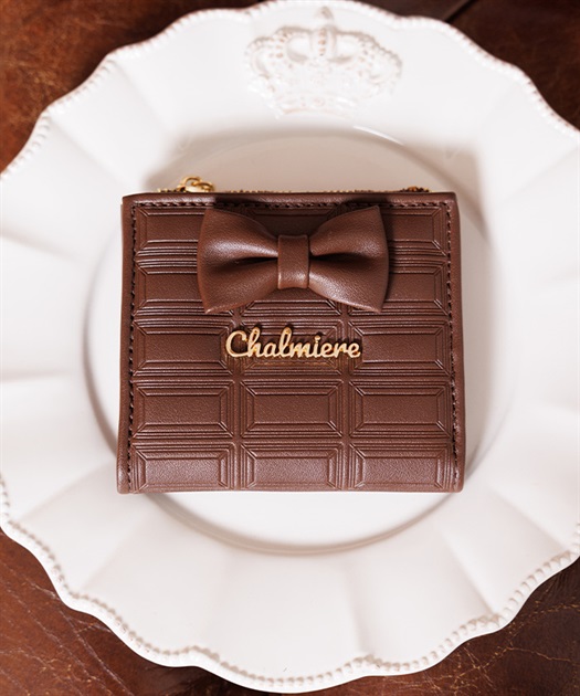 チョコレート二つ折り財布 | Chalmiere | axes femme onlineshop