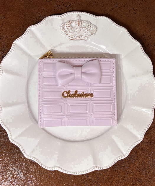 チョコレート二つ折り財布 | Chalmiere | axes femme onlineshop