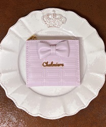 チョコレート二つ折り財布(ピンク-F)