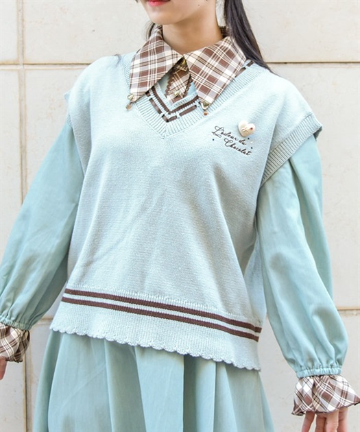 デリスショコラニットベスト | 衣料 | axes femme online shop デリスショコラニットベスト | 衣料 | axes femme online shop