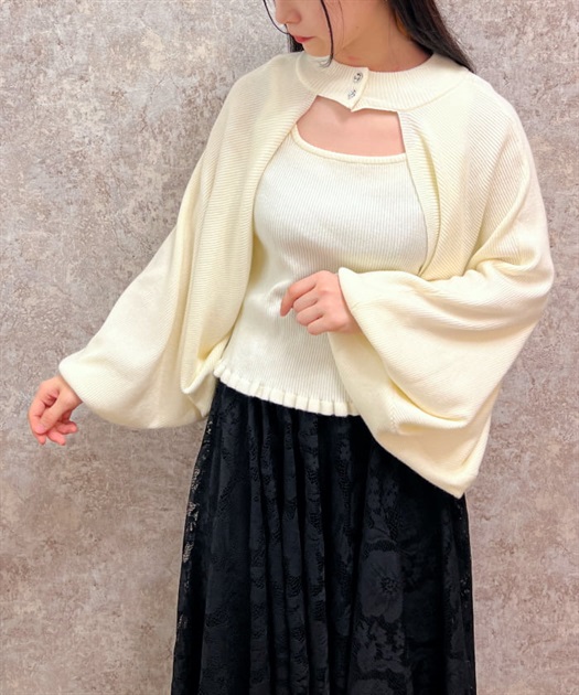 ニットタンク×2WAYニット | outlet | axes femme online shop ニットタンク×2WAYニット | outlet | axes femme online shop