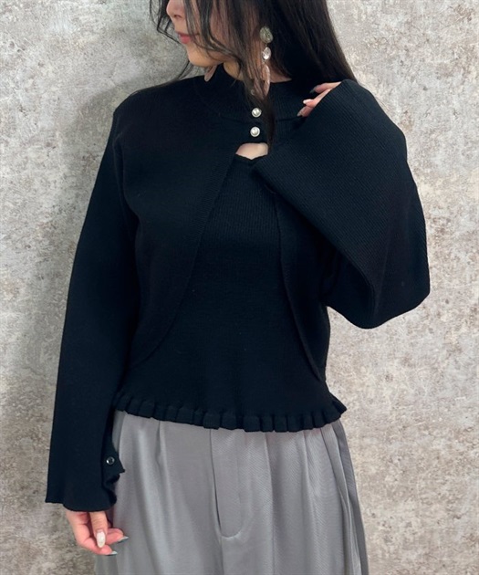 ニットタンク×2WAYカーデ【期間限定価格】 | outlet | axes ニットタンク×2WAYカーデ【期間限定価格】 | outlet | axes