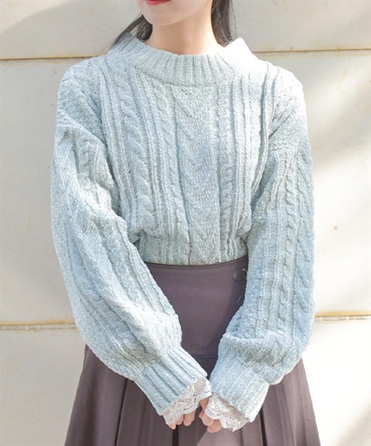 ベロアモールニットプルオーバー | axes femme | axes femme ベロアモールニットプルオーバー | axes femme | axes femme