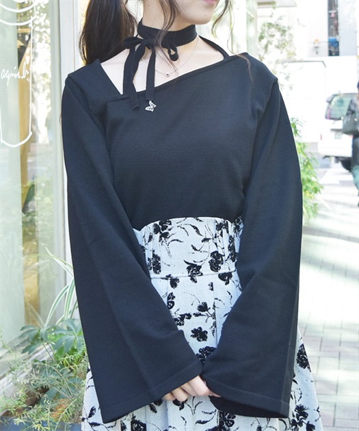 チョーカー風ストラップニット | レディース服・レディース チョーカー風ストラップニット | レディース服・レディース