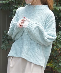 モールヤーンニット【ランク別お値下げ対象商品】(ミント-F)