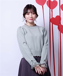 ハート釦バイカラーニットプルオーバー | axes femme online shop