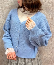 パリコレクション アソート釦ニットカーディガン | shop online femme axes | outlet トップス
