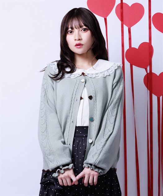 ❤️ページ ハート釦バイカラーニットカーディガン【予約】 | axes femme online shop