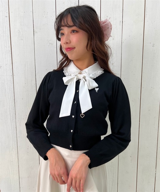 メルティハートショートカーディガン | outlet | axes femme