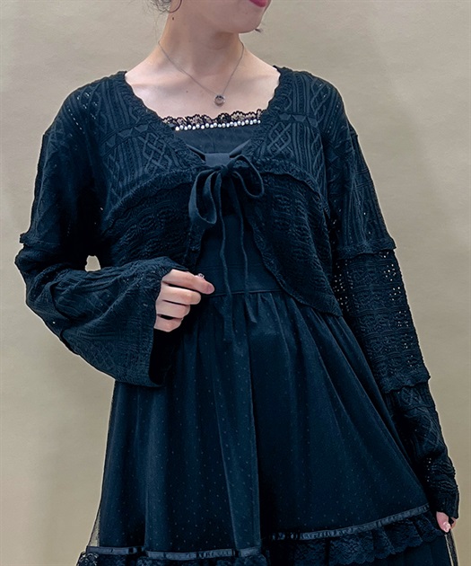 クロシェ風ニットボレロ | outlet | axes femme online shop
