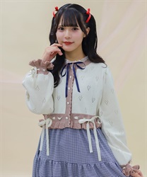 ハート透かし編みニットカーディガン【期間限定価格 ハート透かし編みニットカーディガン【期間限定価格