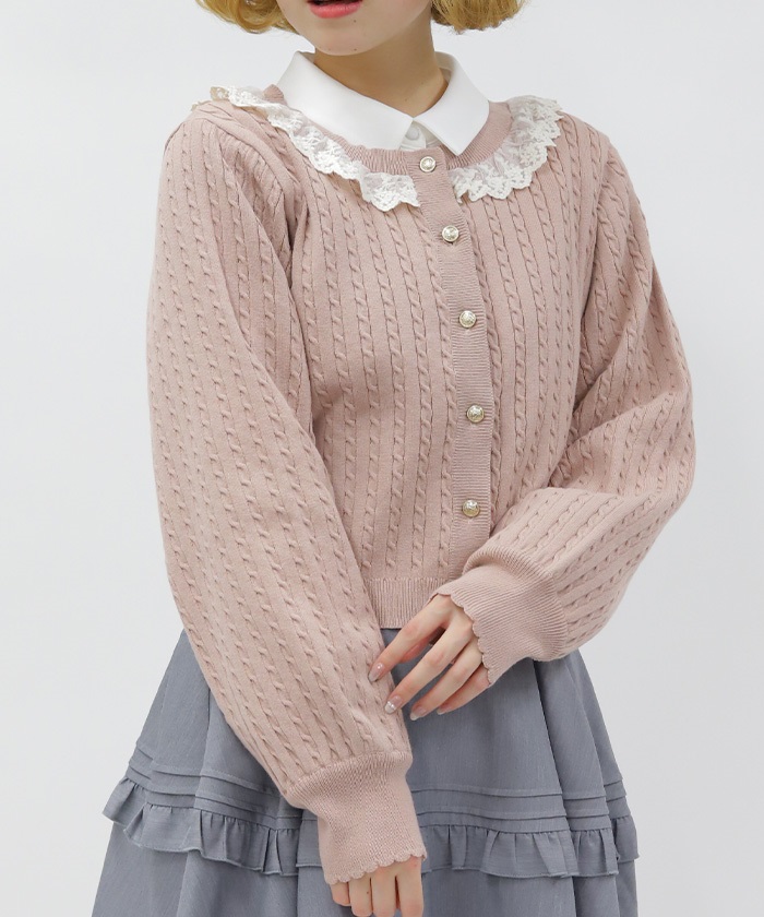 ピンク カーディガン | axes femme(アクシーズファム)公式onlineshop