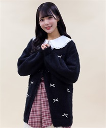 メニーリボンモヘアニットカーディガン | レディース服 メニーリボンモヘアニットカーディガン | レディース服