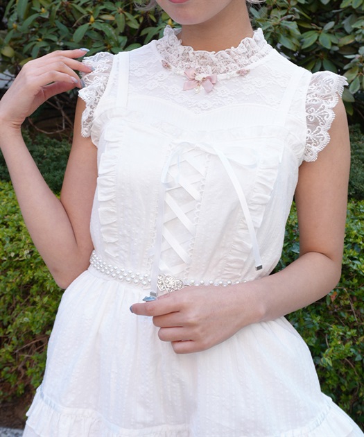 ローズ×リボン装飾切替タンク【POE】