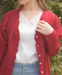 吸水速乾レース切替タンク(白-F)