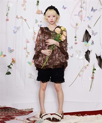 ドロワーズ風バルーンパンツ(黒-F)