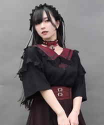 デビルクロスセーラーＴシャツ(黒-M)