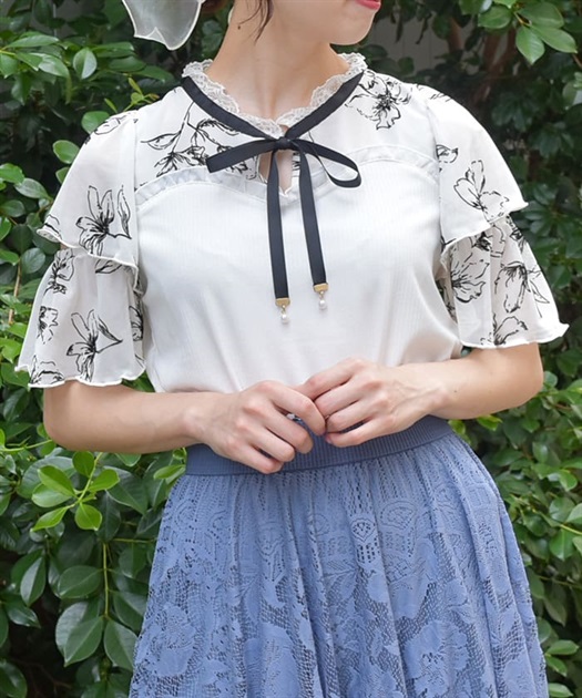 フロッキーチュール切替プルオーバー | outlet | axes femme