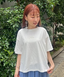 星空プリント吸水速乾Ｔシャツ(白-F)