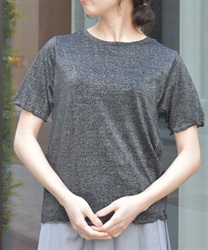 グリッターＴシャツ(黒-F)