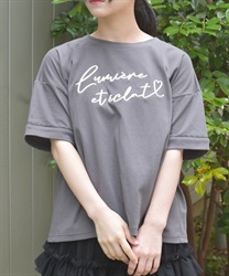 汗染み防止アソートコクーンＴシャツ(チャコール-F)